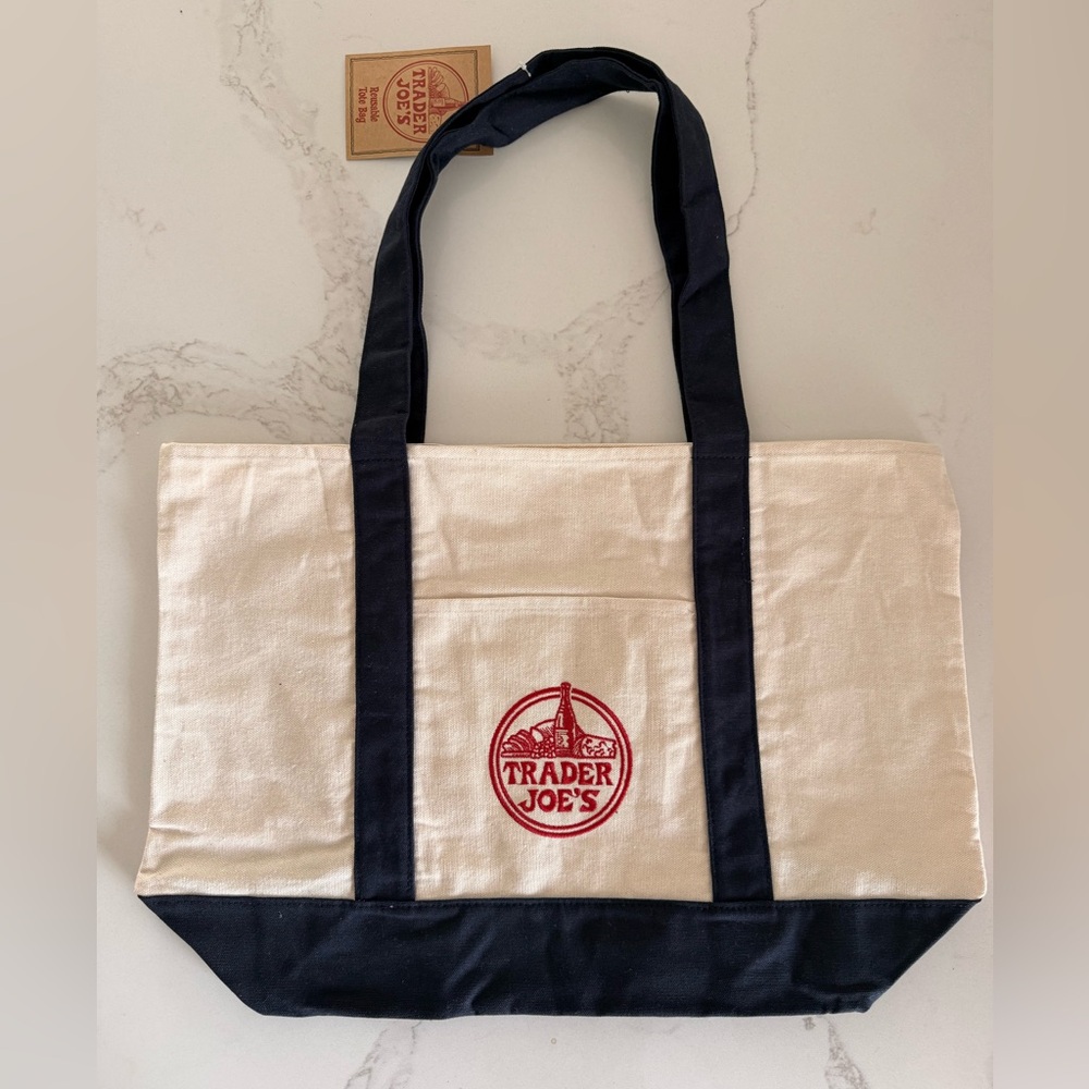 NWT Trader Joe's Full size Navy Tote